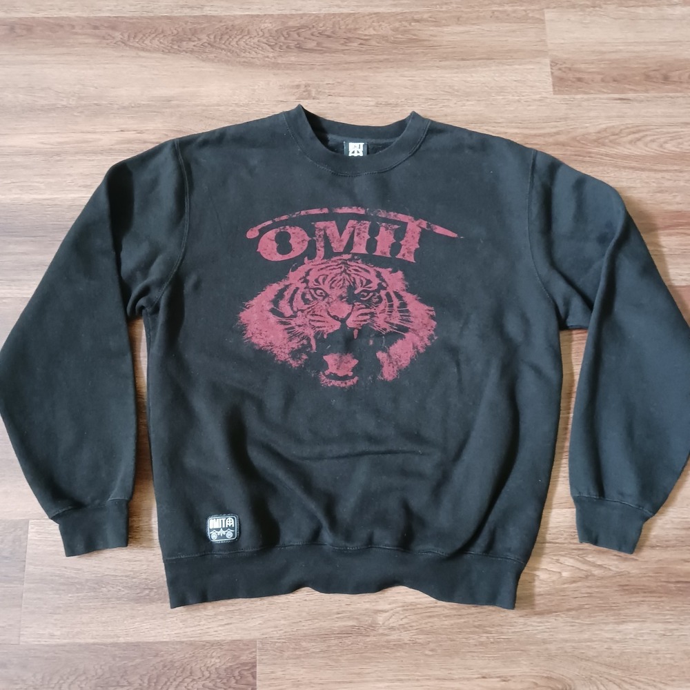 Omit Black Red Tiger Lion Sweatshirt Size Medium Skate‎ Brand